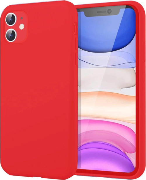 Iphone 11 Kılıf First Silikon - Kırmızı-(5796)