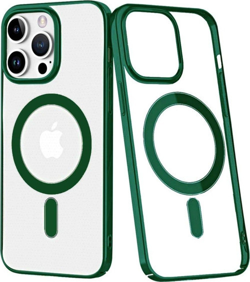 Iphone 14 Kılıf Element Magneticsafe Sert Kapak - Köknar Yeşili-(5796)
