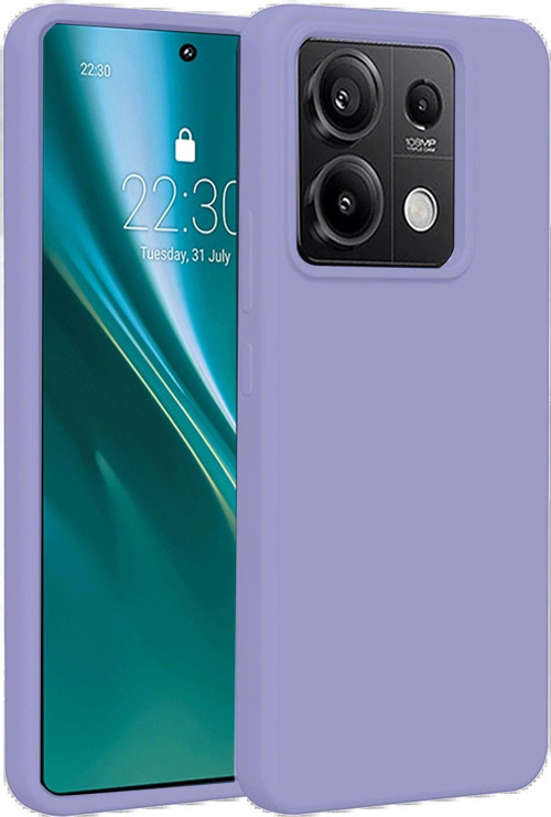 Redmi Note 13 5G Kılıf First Silikon - Lila-(5796)