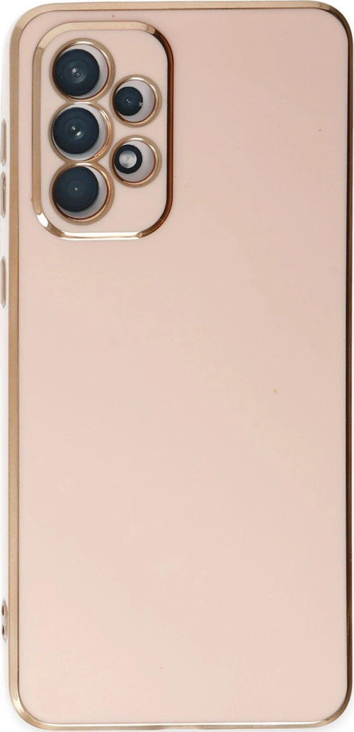 Galaxy A73 5G Kılıf Volet Silikon - Pembe-(5796)
