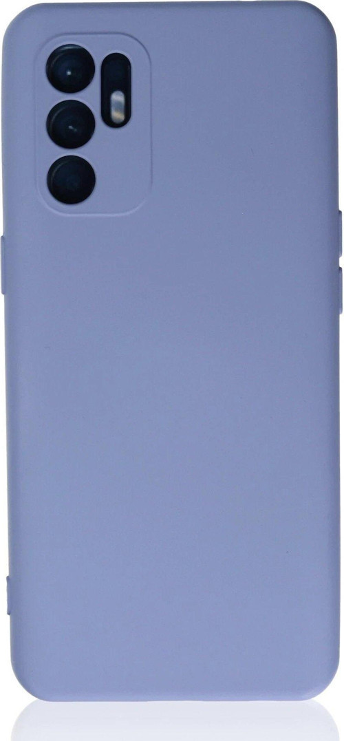 Reno 6 Kılıf Nano Içi Kadife Silikon - Lila-(5796)
