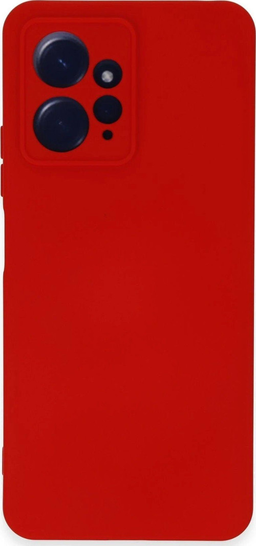 Redmi Note 12 4G Kılıf Nano Içi Kadife Silikon - Kırmızı-(5796)