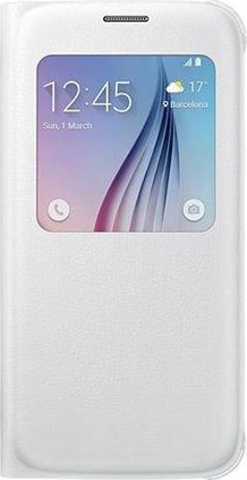 Galaxy S6 ile Uyumlu S View Cover (Deri Görünümlü) EF-CG920P