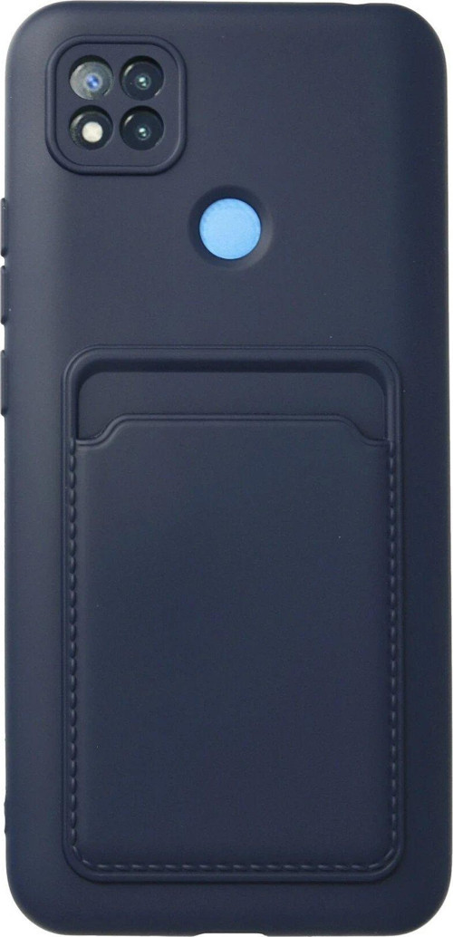 Redmi 9C Kılıf Kelvin Kartvizitli Silikon - Lacivert-(5796)