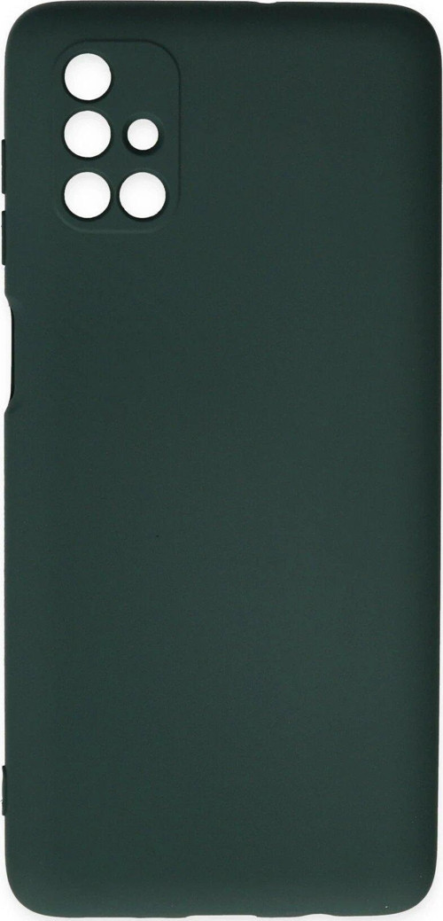 Galaxy M51 Kılıf Nano Içi Kadife Silikon - Koyu Yeşil-(5796)