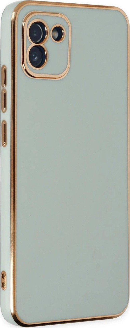 Galaxy A03 Kılıf Volet Silikon - Açık Yeşil-(5796)