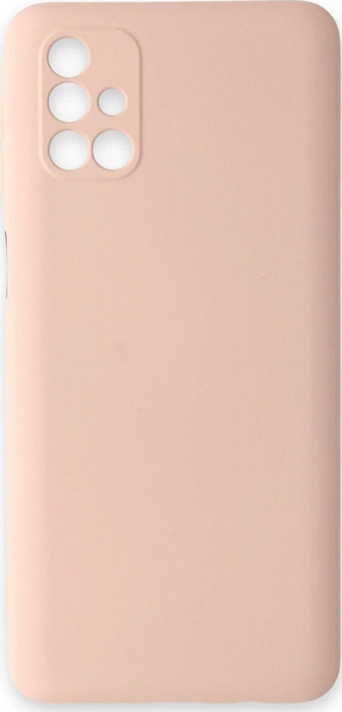 Galaxy M31S Kılıf Nano Içi Kadife Silikon - Pudra-(5796)
