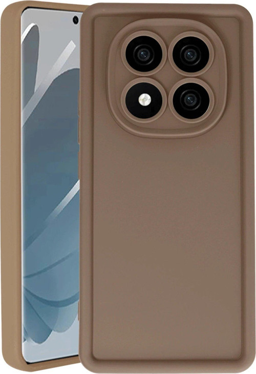 Redmi Note 14 5G Kılıf Viera Silikon - Kahverengi-(5796)