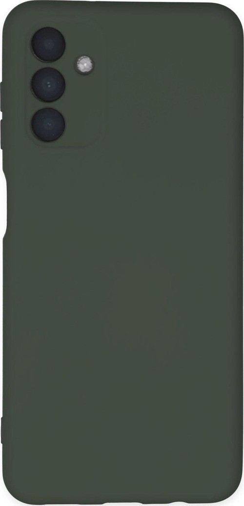 Galaxy A04S Kılıf Nano Içi Kadife Silikon - Koyu Yeşil-(5796)