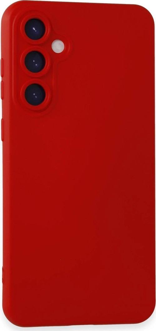 Galaxy S23 Fe Kılıf Nano Içi Kadife Silikon - Kırmızı-(5796)
