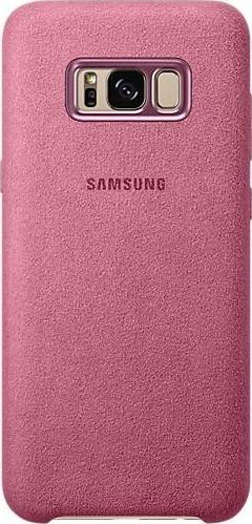 Galaxy S8 Plus ile Uyumlu Alcantara Cover Pembe EF-XG955APEGWW