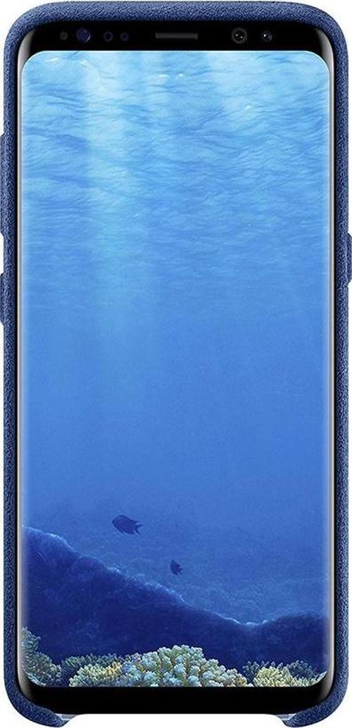 Galaxy S8 Plus ile Uyumlu Alcantara Kılıf Lacivert EF-XG955ALEGWW (Out)