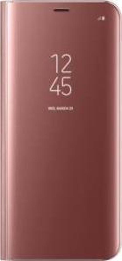 Galaxy S8 Plus ile Uyumlu Clear View Cover Kılıf Pembe EF-ZG955CPEGWW