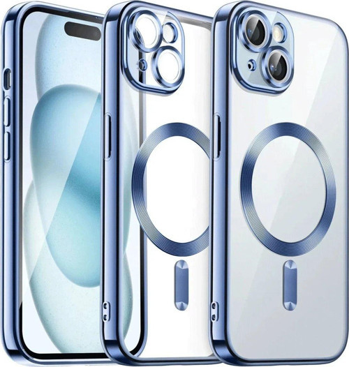 Iphone 15 Kılıf Kross Magneticsafe Kapak - Sierra Blue-(5796)