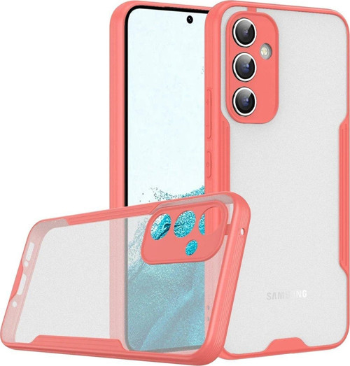 Galaxy A24 4G Kılıf Platin Silikon - Pembe-(5796)