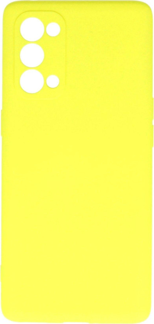 Reno 5 Kılıf First Silikon - Sarı-(5796)
