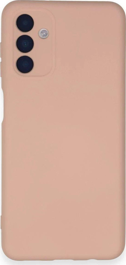 Galaxy A14 4G Kılıf Nano Içi Kadife Silikon - Pudra-(5796)