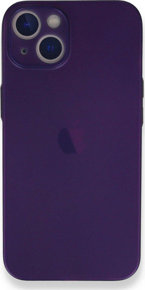 Iphone 14 Kılıf Pp İnce Kapak - Mor-(5796)