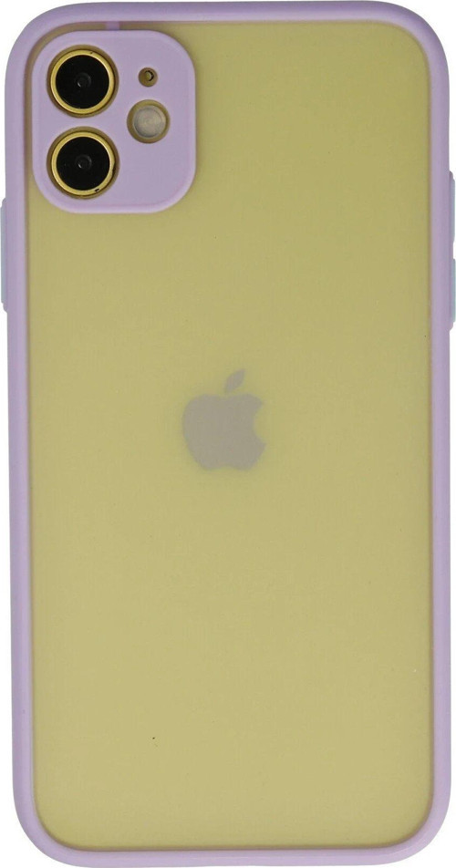 Iphone 11 Kılıf Montreal Silikon Kapak - Mor-(5796)