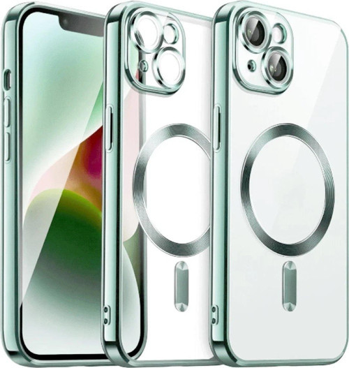 Iphone 15 Kılıf Kross Magneticsafe Kapak - Koyu Yeşil-(5796)