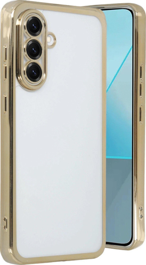 Galaxy A56 Kılıf Lensli Silikon - Gold-(5796)