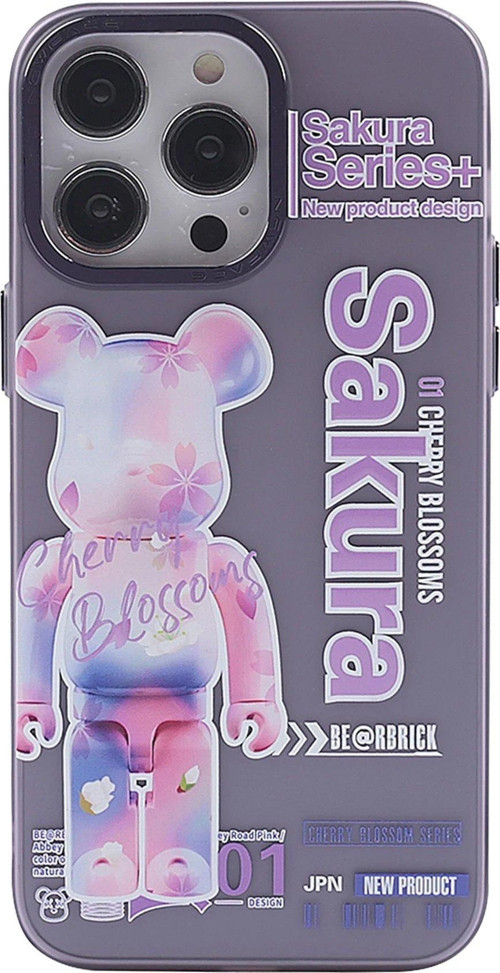 Iphone 13 Kılıf Desenli Kapak - Mor - 1-(5796)