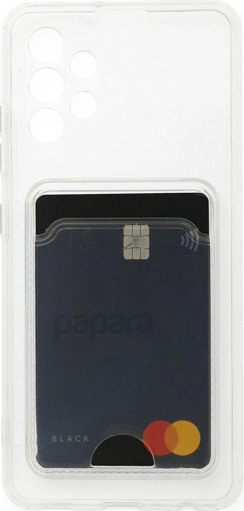 Galaxy A73 5G Kılıf Kart Şeffaf Silikon - Şeffaf-(5796)