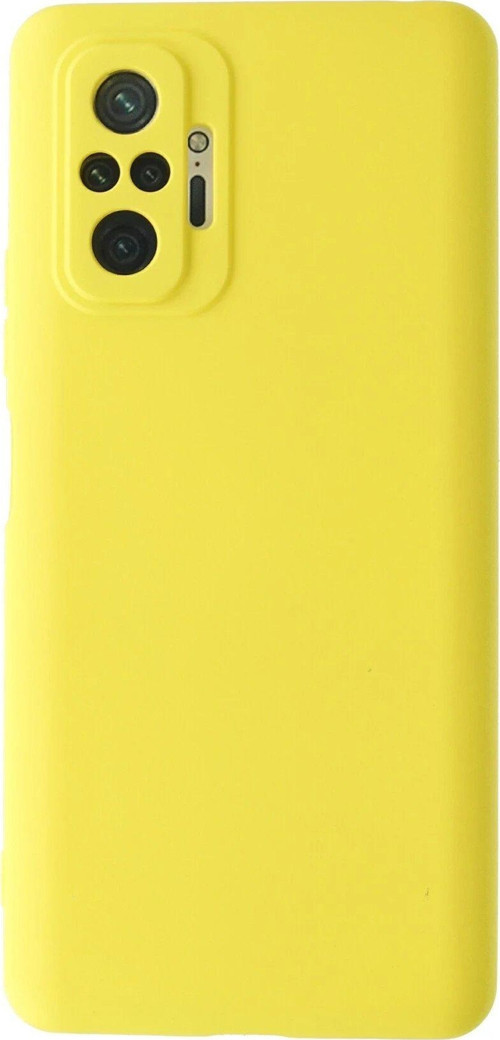 Redmi Note 10 Kılıf Nano Içi Kadife Silikon - Sarı-(5796)