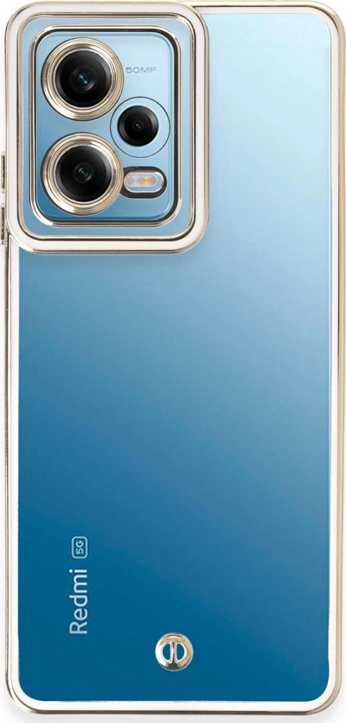 Redmi Note 12 5G Kılıf Liva Lens Silikon - Beyaz-(5796)