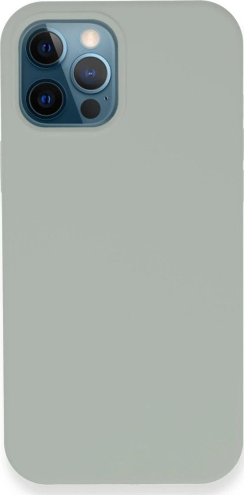Iphone 12 Kılıf Lansman Legant Silikon - Açık Gri-(5796)
