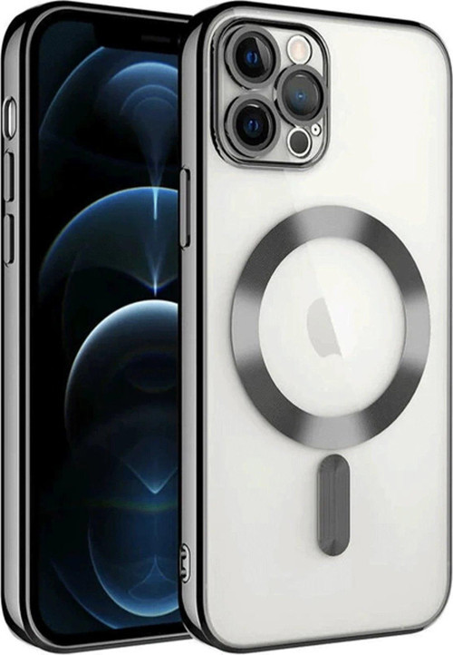 Iphone 14 Kılıf Kross Magneticsafe Kapak - Siyah-(5796)