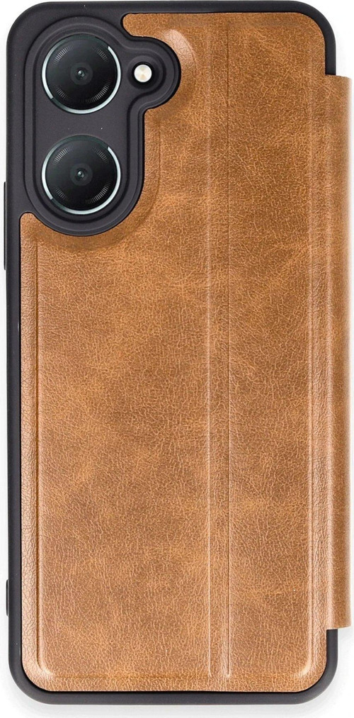 Y18 Kılıf Flip Cover - Taba-(5796)