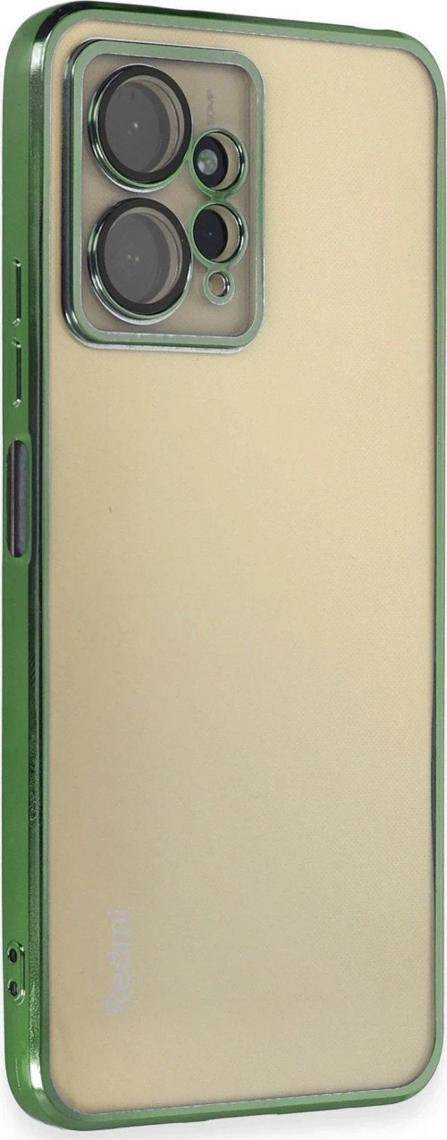 Redmi Note 12 4G Kılıf Lensli Silikon - Yeşil-(5796)