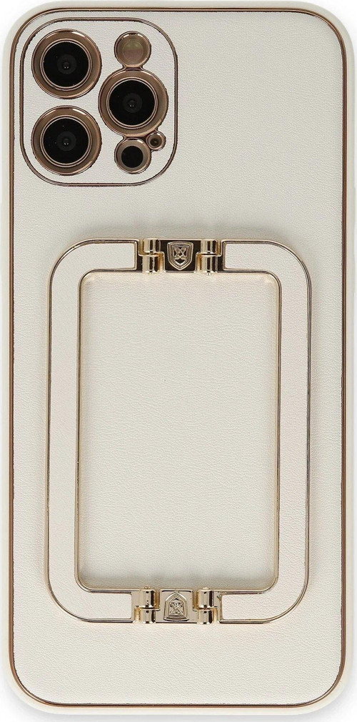 Iphone 12 Kılıf Coco Elit Kapak - Beyaz-(5796)