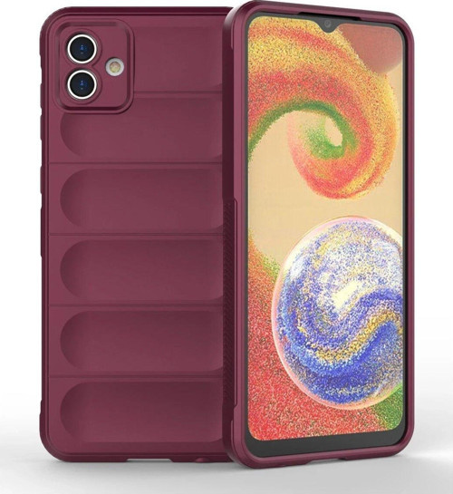 Galaxy A04E Kılıf Optimum Silikon - Bordo-(5796)