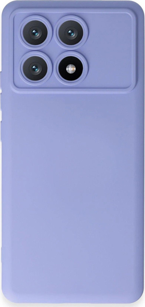 Poco X6 Kılıf Nano Içi Kadife Silikon - Lila-(5796)
