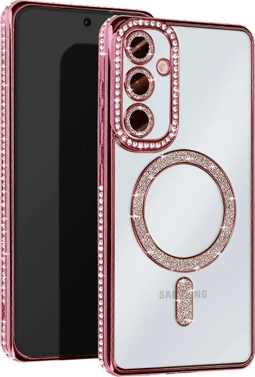Galaxy S25 Edge Joke Simli Magneticsafe Kılıf - Pembe-(5796)