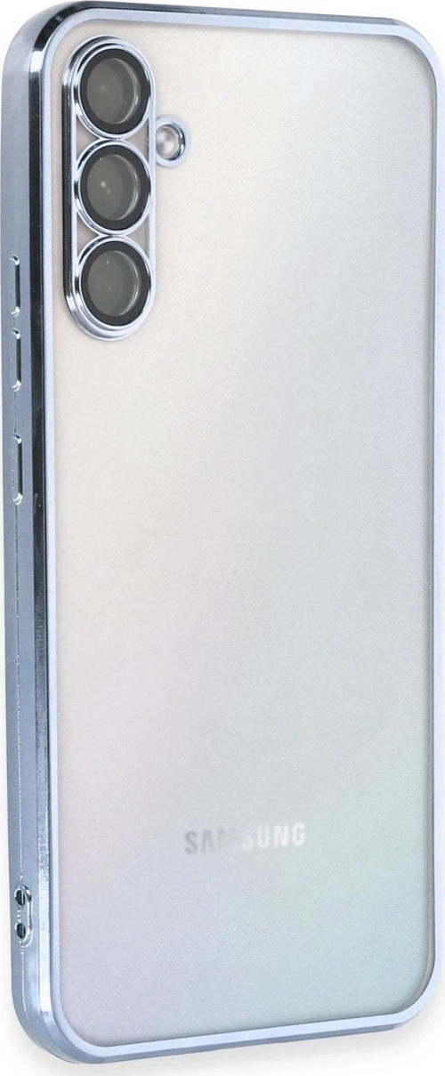 Galaxy A34 5G Kılıf Lensli Silikon - Açık Mavi-(5796)
