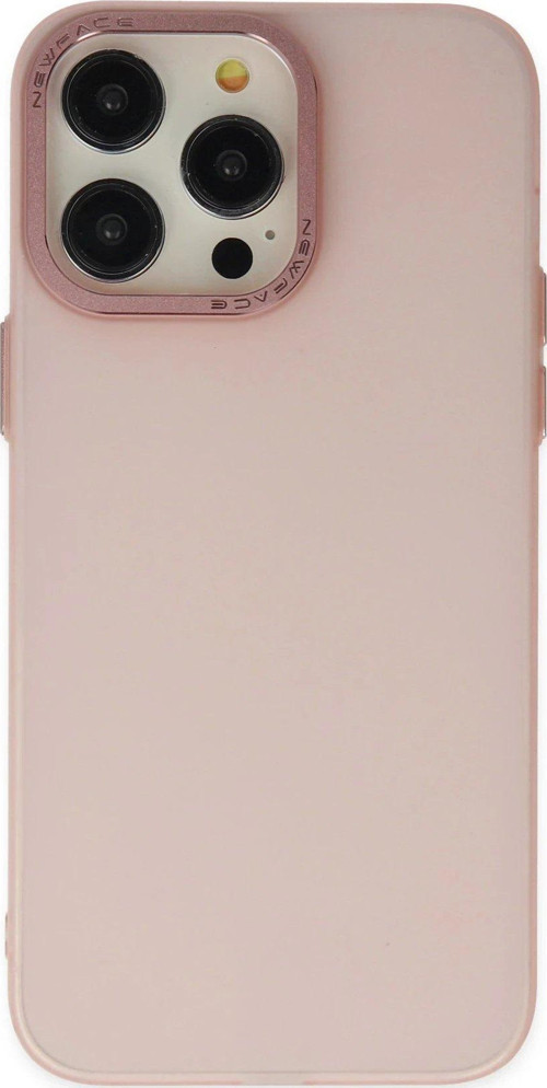 Iphone 14 Kılıf Modos Metal Kapak - Pembe-(5796)