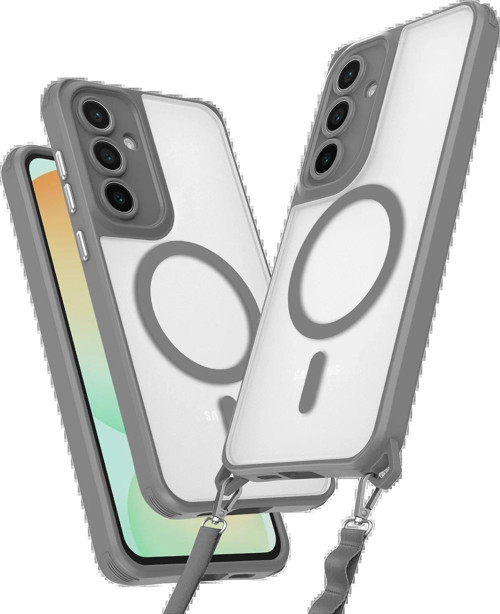 Galaxy S24 Fe Kılıf Enka Magsafe Silikon Kılıf - Titan Gri-(5796)