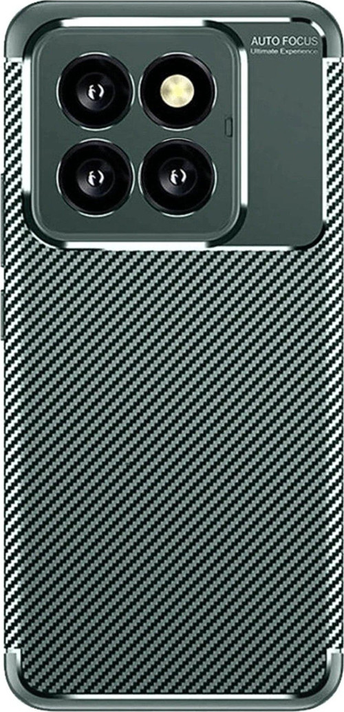 Mi 14T Kılıf Auto Focus Karbon Kapak - Koyu Yeşil-(5796)