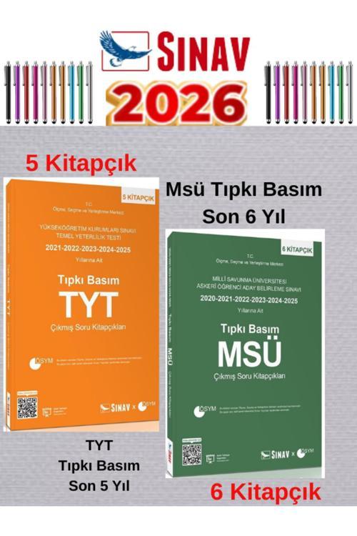 Sınav Yayınları Msü 6Yıl-Tyt 5Yıl Tıpkı Basım Çıkmış Soru Kitapçıkları