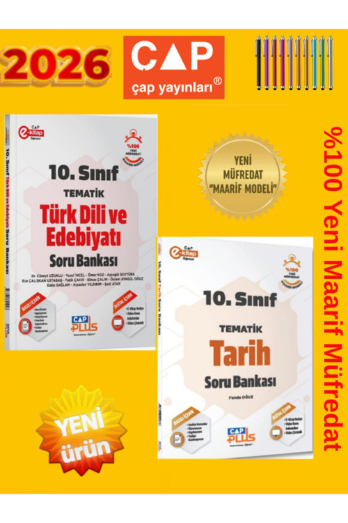 Güncel Maarif Müfredat 10.Sınıf (E-T) 2 Kitap %Yeni Soru Bankası Seti Tematik+Android Kalem