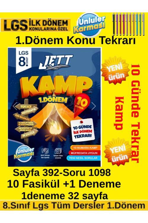Ünlüler Karması Yayın 8.Sınıf Tüm Dersler 1.Dönem 10 Günde Jett Kamp+Tablet Kalemi