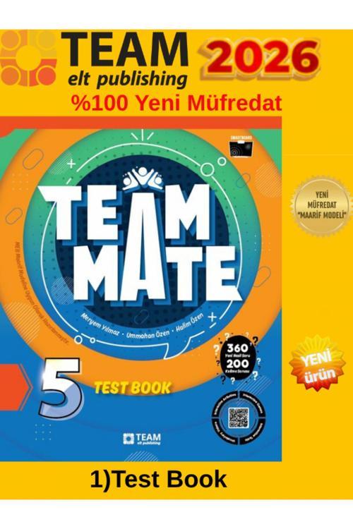 2025-2026 Team Elt 5.Sınıf Team Mate Testbook+Dokunmatik Kalem