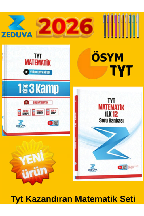 Zeduva 2026 Tyt Matematik Kazandıran Süper 2 Li Set+Android Kalem