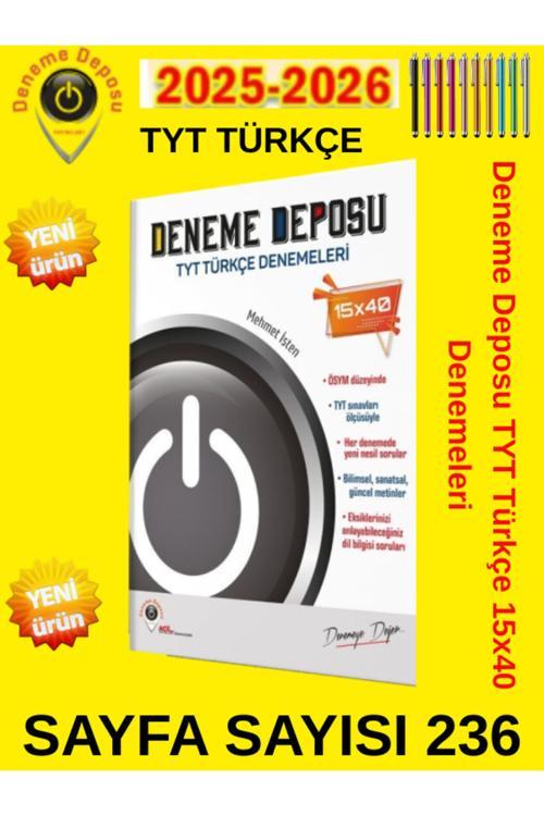 Deneme Deposu Tyt Türkçe Denemeleri+Tablet Kalemi