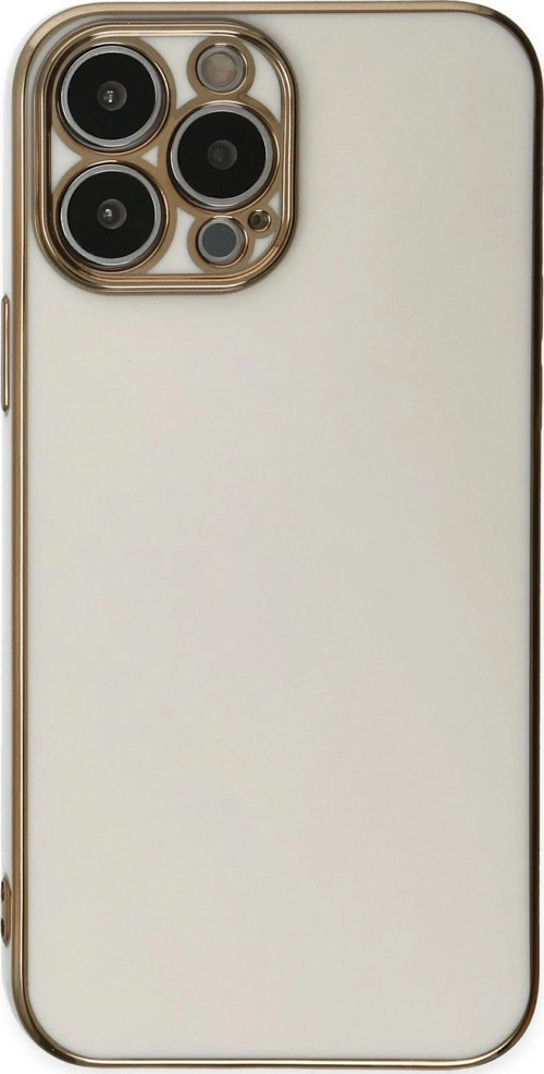 Iphone 15 Kılıf Volet Silikon - Beyaz-(5796)
