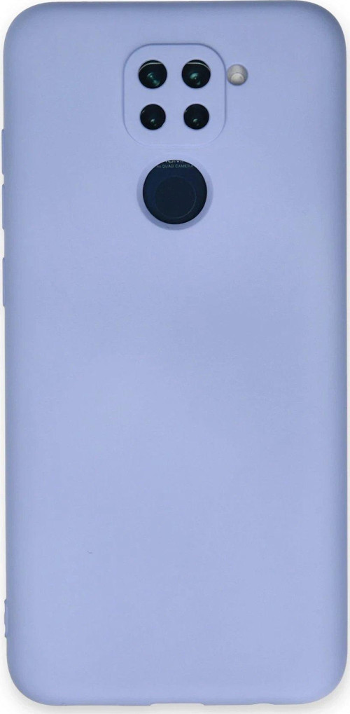 Redmi Note 9 Kılıf Nano Içi Kadife Silikon - Lila-(5796)