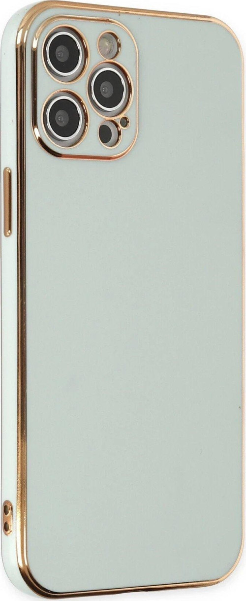 Iphone 12 Kılıf Volet Silikon - Açık Yeşil-(5796)